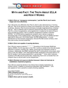 MYTH AND FACT: THE TRUTH ABOUT ELLA