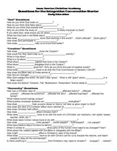 Microsoft Word - Questions for Integration Conversation Starter--Early Ed