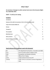 Unfair Terms in Consumer Contracts Regulations / Unfair Contract Terms Act / Consumer protection / Contractual term / Unfair terms in English contract law / Unfair Contract Terms Bill / English contract law / Law / Private law