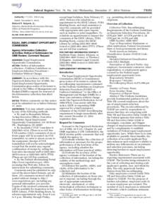 Federal Register / Vol. 79, NoWednesday, December 17, Notices Authority: 7 U.S.C. 136 et seq. Dated: December 5, 2014. Richard P. Keigwin, Jr., Director, Pesticide Re-Evaluation Division, Office of Pestici