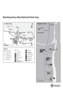 Bowling Green Bay National Park and Alligator Creek map