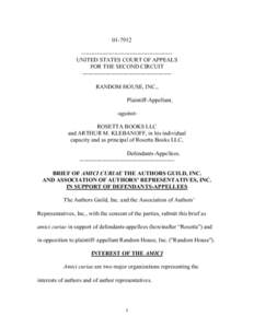  ----------------------------------------------UNITED STATES COURT OF APPEALS FOR THE SECOND CIRCUIT ---------------------------------------------RANDOM HOUSE, INC., Plaintiff-Appellant, -againstROSETTA BOOKS LLC