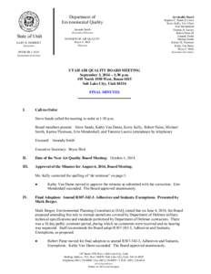 Emission standards / Environment / 88th United States Congress / Clean Air Act / Climate change in the United States / Non-attainment area / Air pollution / National Ambient Air Quality Standards / State Implementation Plan / Air pollution in the United States / United States Environmental Protection Agency / Environment of the United States