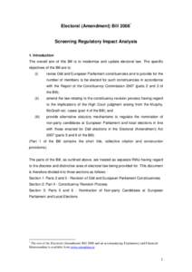 Electoral (Amendment) Bill 2008