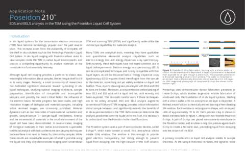 Ap pl i cati on Note  Poseidon 210™ EDS and EELS analysis in the TEM using the Poseidon Liquid Cell System