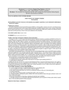 Document: IC[removed]Notice, Register Page Number: 25 IR 2045 Source: March 1, 2002, Indiana Register, Volume 25, Number 6 Disclaimer: This document was created from the files used to produce the official (printed) India