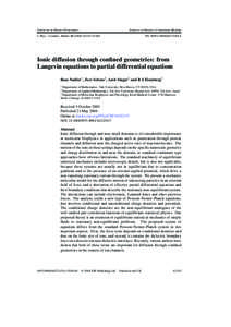 INSTITUTE OF PHYSICS PUBLISHING  JOURNAL OF PHYSICS: CONDENSED MATTER J. Phys.: Condens. MatterS2153–S2165