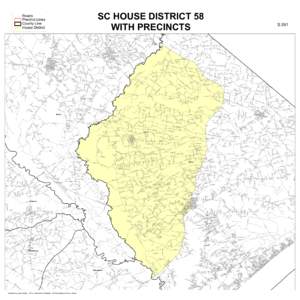 SC HOUSE DISTRICT 58 WITH PRECINCTS N Lover Ln