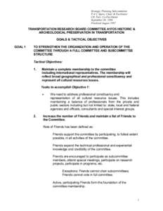 Strategic Planning Subcommittee P-A.C Spero, Chair & Facilitator CR. Farr, Co-Facilitator September 30, 1996 Finalized August 1997