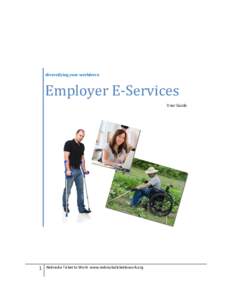 diversifying your workforce  Employer E-Services User Guide  1