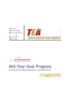 Mid-Year Goal Progress Protocol & Guiding Questions: Optional Form  McREL International