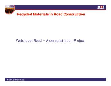 Microsoft PowerPoint - Recycled Materials in Road Construction.ppt [Read-Only]