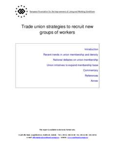 Labor / Management / Business ethics / European Trade Union Confederation / Irish Congress of Trade Unions / Collective bargaining / Ghent system / National trade union center / Labor unions in the United States / Labour relations / Human resource management / Trade unions