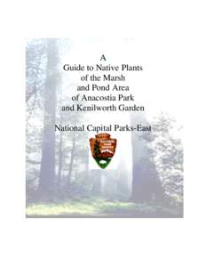 A Guide to Native Plants of the Marsh and Pond Area of Anacostia Park and Kenilworth Garden