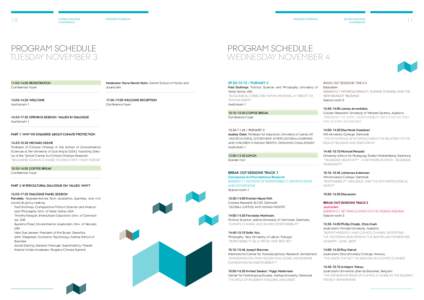 10  Global Dialogue conference  Program schedule