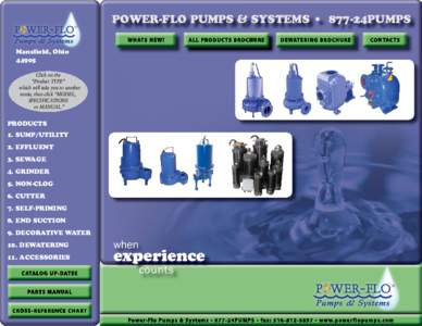 ®  POWER OWER-FLO FLO PUMPS & SYSTEMS • 877-24PUMPS PUMPS