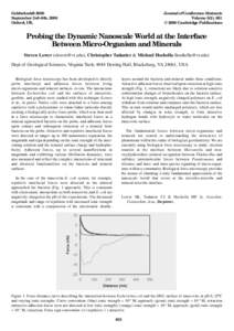 Goldschmidt 2000 September 3rd–8th, 2000 Oxford, UK. Journal of Conference Abstracts Volume 5(2), 651