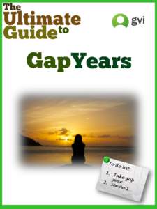 The Ultimate Guide to Gap Years  Growing up in the beautiful country of Zimbabwe and having lived in South Africa for 10 years, Kate has a great passion for Africa