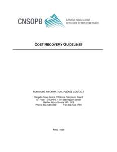 Cost Recovery Guidelines updated[removed]doc