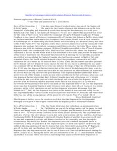 Southern Campaign American Revolution Pension Statements & Rosters Pension Application of Moses Crawford W 910 Transcribed and annotated by C. Leon Harris State of North carolina } This day came Moses Crawford before me 