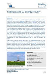 Shale gas and EU energy security