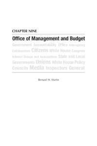 Chapter Nine  Office of Management and Budget Government Accountability Office Interagency Collaborators