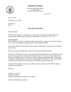 BPA[removed]FOIA Response