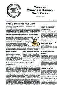 YORKSHIRE VERNACULAR BUILDINGS STUDY GROUP www.yvbsg.org.uk  Newsheet No 59