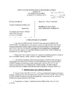 consent agreement, telex communications inc, lincoln, nebraska, february 28, 2008, cwa[removed]