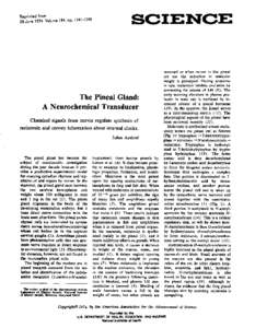 Reprinted from 28 June 1974, Volume 184, pp. I341 - I348  SCIENCE