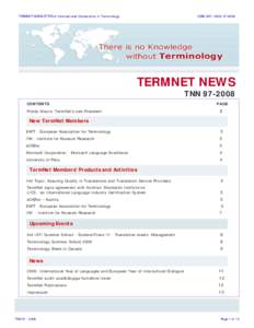 Science / Applied linguistics / Terminology / Language software / Communication / ISO/TC 37 / EN 15038 / Computer-assisted translation / Inter-Active Terminology for Europe / Translation / Linguistics / Language