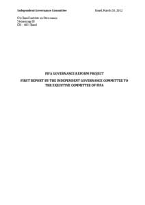 First Report by IGC to FIFA ExCo March 20 final-release