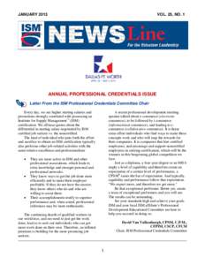 NewsLine Newsletter - January 2012