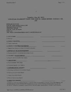 East St. Louis School District 189 Financial Oversight Panel meeting agenda - May 28, 2013