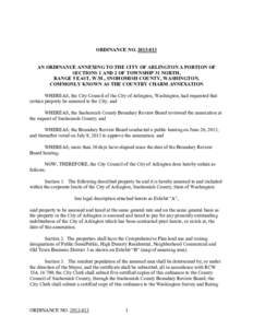 City of Arlington Ordinance[removed]