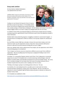 Group seeks solution By Diana Worthy, Waiheke Marketplace. Last updated 05:[removed]LOOKING AHEAD: Young mum Lily Kaukau is focusing on a bright future for herself and 18 month son Carter thanks to Te Pa
