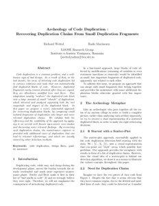 Software development / Mutation / Duplicate code / Source code / Extreme programming / Gene duplication / Code refactoring / Clone / Source lines of code / Software metrics / Computer programming / Biology