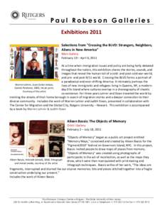 Paul Robeson Galleries Exhibitions 2011 Selections from 