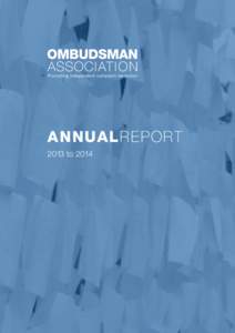 ANNUALREPORT 2013 to 2014 Contents