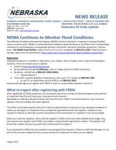 Floods in the United States / Flood stage / Hydrology / Federal Emergency Management Agency / Platte River / Interstate 680 / Mississippi River floods / Missouri River floods / Iowa flood / Geography of Missouri / Geography of the United States / Missouri