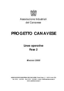 Microsoft Word - PROGETTO CANAVESE Definitivo _2005-07-06_.doc