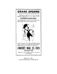 March 21, 1923 Ironwood Daily Globe, Ironwood, MI