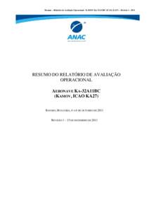 Rel AvOp Kamov Ka-32A11BC Revisão 1 - Resumo Português