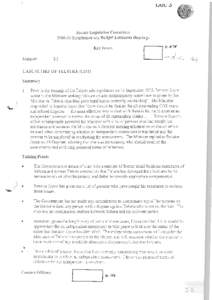 Senate Legislation Committee[removed]Supplementary Budget Estin1ates Hearings Key Issues Output: