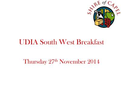 UDIA South West Breakfast Thursday 27th November 2014 Dwellings[removed]No. of dwellings Average annual