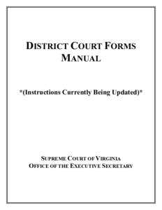 DISTRICT COURT FORMS MANUAL