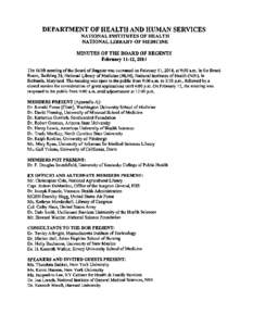 February 2014 Board of Regents Minutes