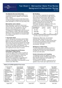 Microsoft PowerPoint - OTH Fact Sheets for Metro Water Draft Decision[removed]PPT