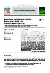 Environmental Development–20  Contents lists available at SciVerse ScienceDirect Environmental Development journal homepage: www.elsevier.com/locate/envdev