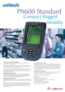 PA600 Standard  Compact Rugged Mobility  PA600 - Choose The Model That’s Right For U